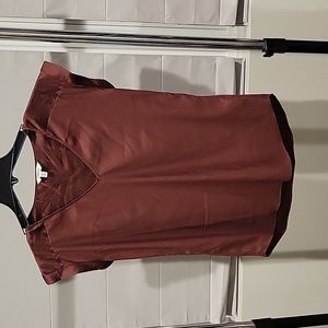 Express Maroon Satin top small